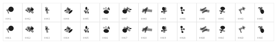 Circle and Line Regular Character Map
