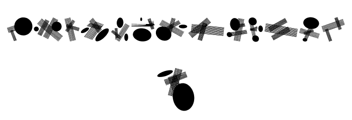 Circle and Line Regular Font LOWERCASE