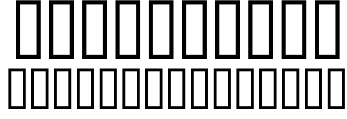Circle black&white Font OTHER CHARS