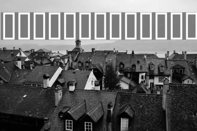 Circle black&white Шрифта examples