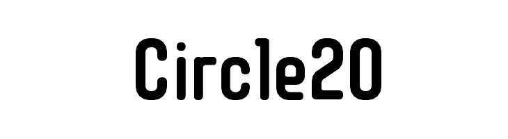 Шрифт circle. 20% Circle.