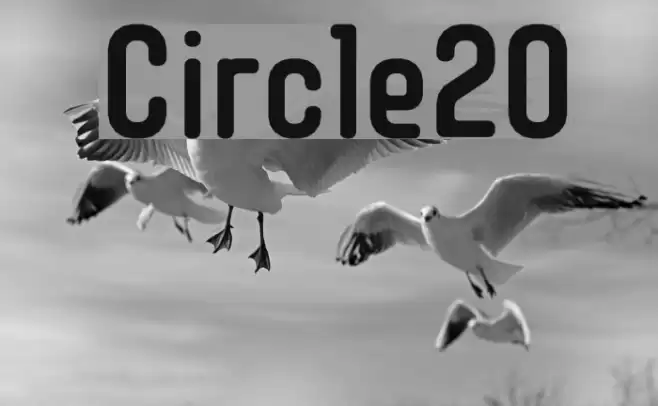 Circle20 फ़ॉन्ट examples