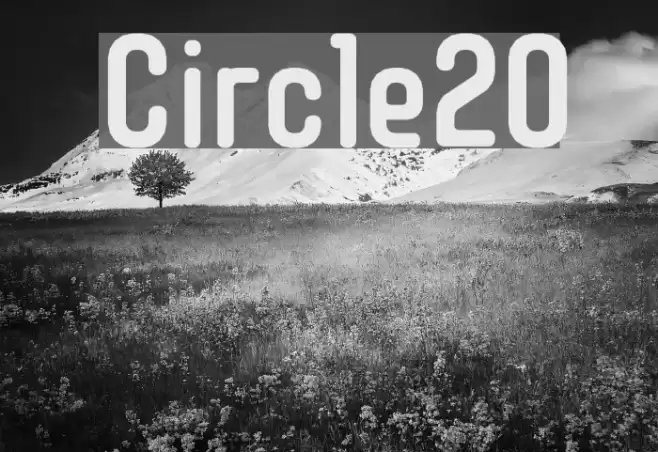 Circle20 फ़ॉन्ट examples