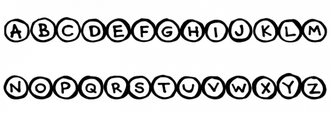 CircleCaps Schriftart Groß