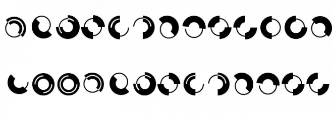 CircleFaces Fuentes MINÚSCULAS