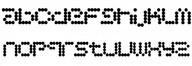 CirclePixels Schriftart Kleinbuchstaben