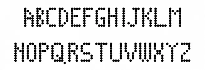 Circles, Etc. Regular Шрифта ВЕРХНИЙ