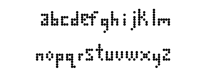 Circles, Etc. Regular Font LOWERCASE