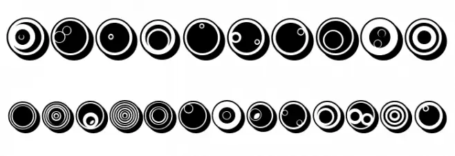 Circles Regular Font OTHER CHARS