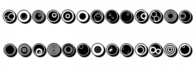Circles Regular Fonte MAIÚSCULAS