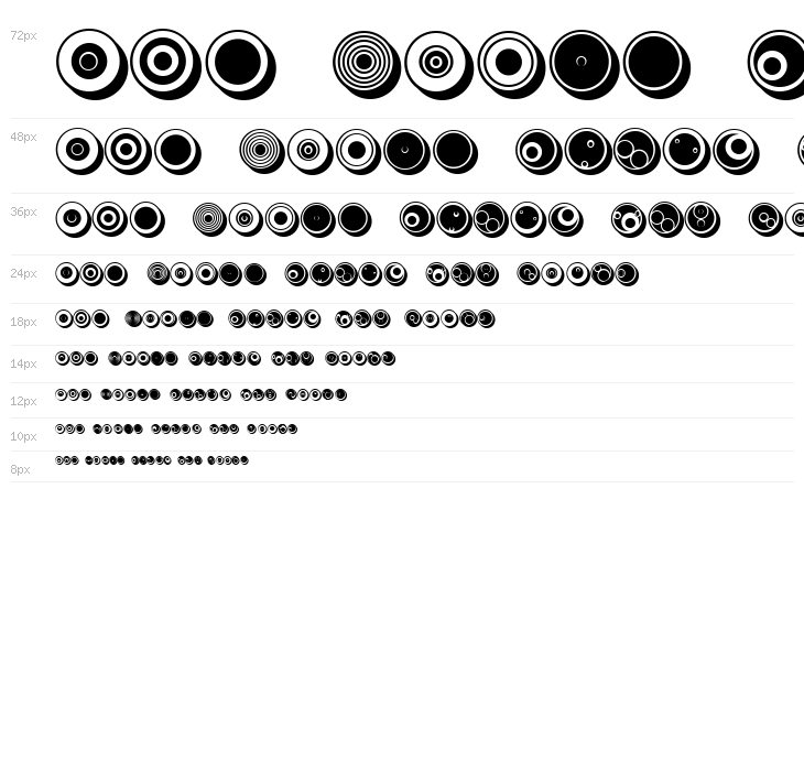 Circles Regular Waterfall