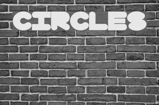 Circles Font examples