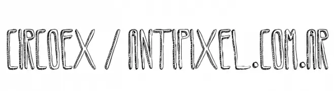 Circoex / ANTIPIXEL.com.ar  Fuentes Gratis Descargar
