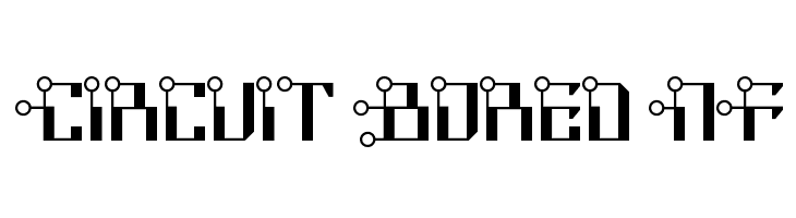 Circuit Bored NF Шрифта