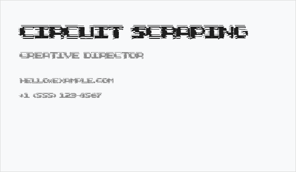 Circuit Scraping Business Card