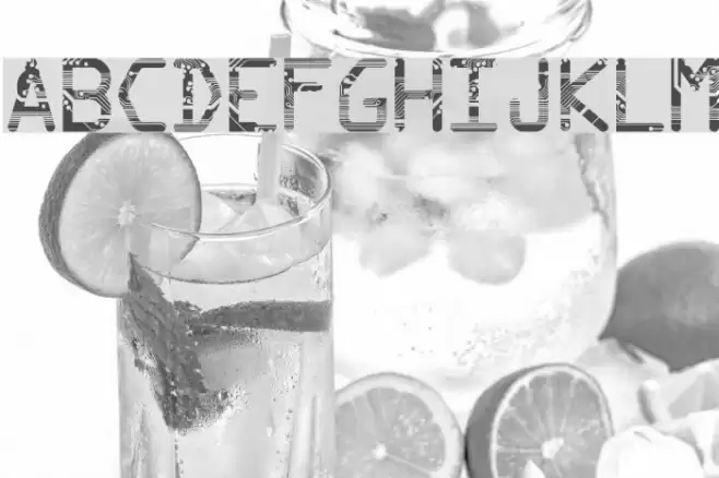 Circuit Schriftart examples