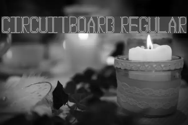 Circuitboard Regular Font examples