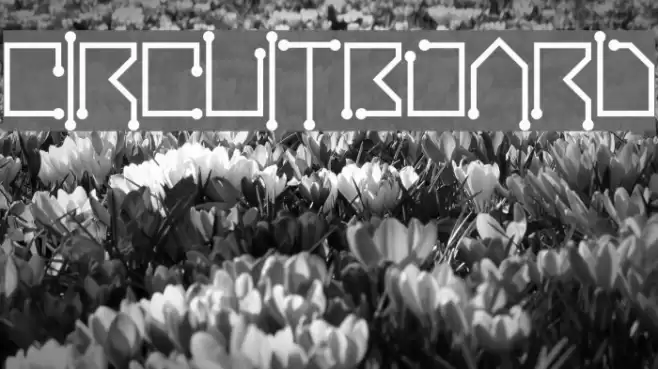 Circuitboard Font examples