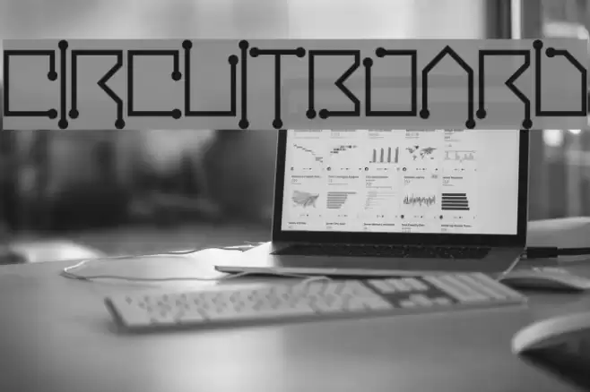 Circuitboard Font examples