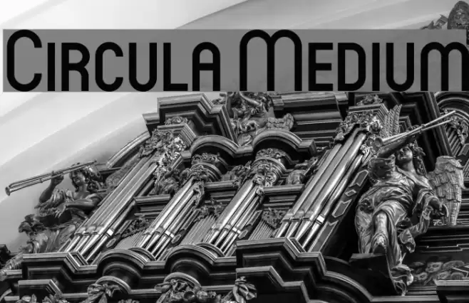 Circula Medium Font examples