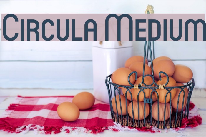 Circula Medium Font examples