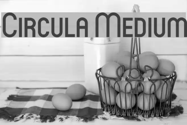 Circula Medium Font examples