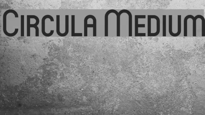 Circula Medium Font examples