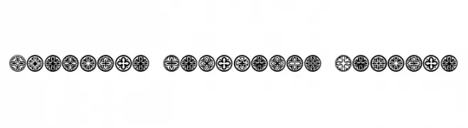 Circular Ornaments Regular  Frei Schriftart Herunterladen