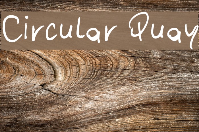 Circular Quay Font examples