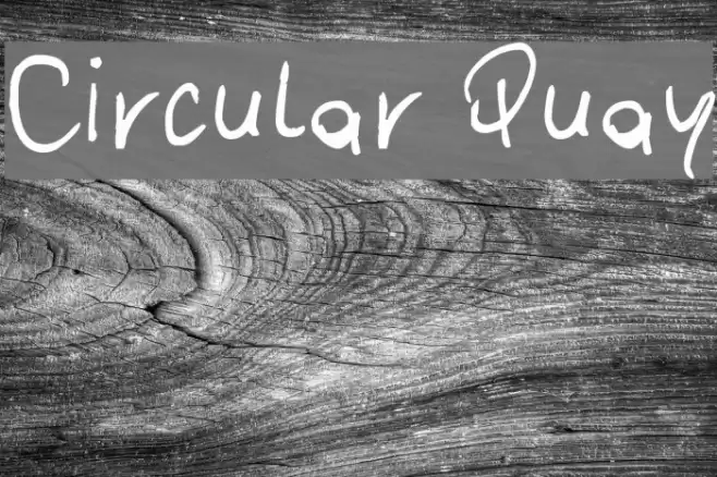 Circular Quay Font examples