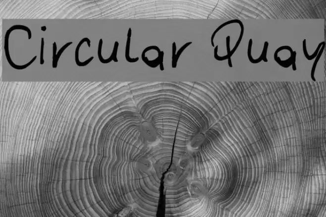 Circular Quay Font examples