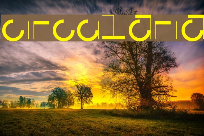 Circularia Font examples