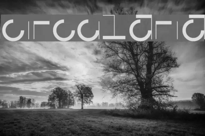 Circularia Font examples