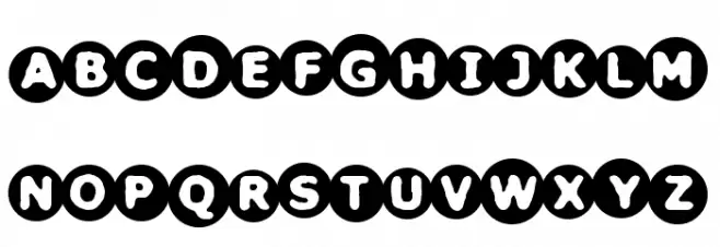 Circulate [BRK] Font Litere mari