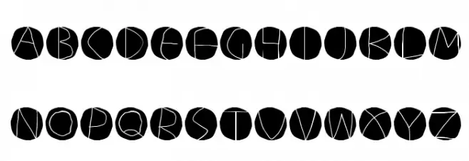 CirculumInvers Font Litere mari