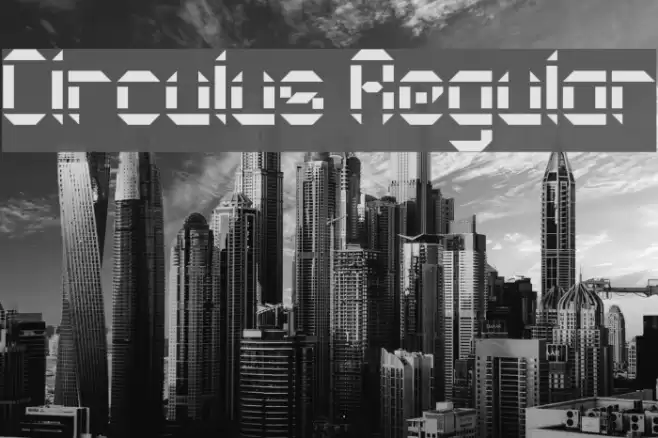 Circulus Regular Font examples