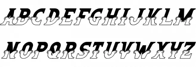 Circus Fun Demo Italic फ़ॉन्ट अपरकेस