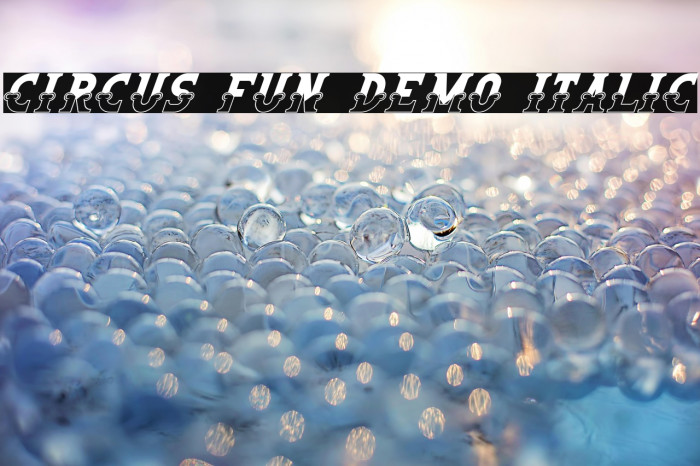 Circus Fun Demo Italic Example 1