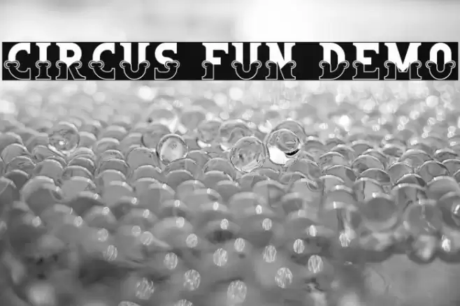 Circus Fun Demo Schriftart examples