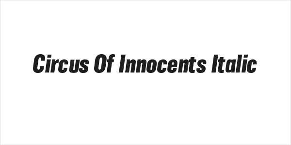 Circus Of Innocents Italic Logo