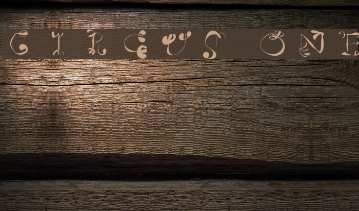 Circus One Шрифта examples