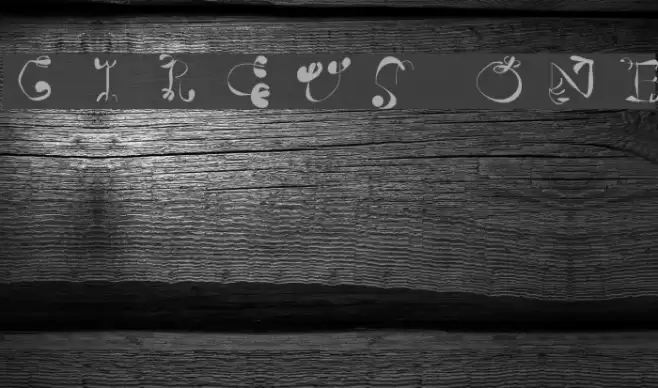 Circus One Font examples