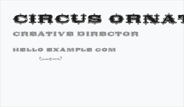Circus Ornate Business Card