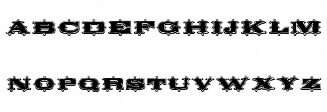 Circus Ornate Schriftart Kleinbuchstaben