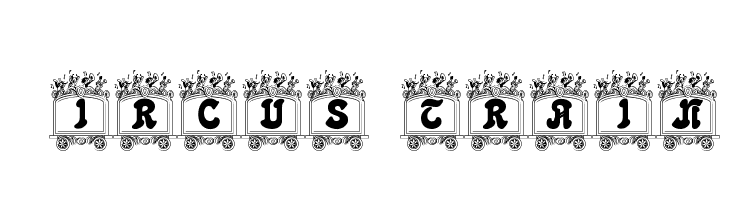 Circus train Шрифта