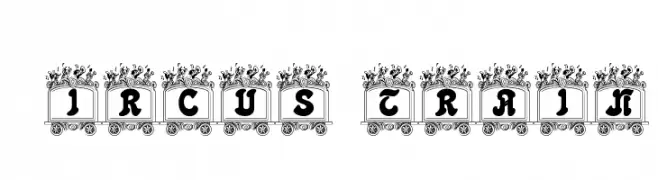 Circus train  Fuentes Gratis Descargar