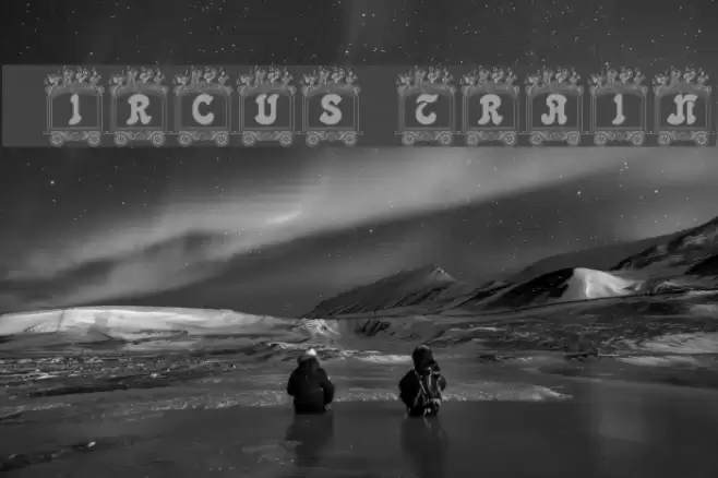 Circus train Шрифта examples