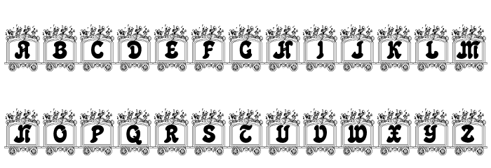 Circus train Font LOWERCASE