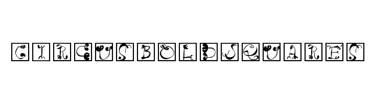 CircusBoldSquares Font