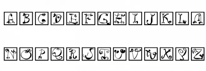 CircusBoldSquares フォント 大文字